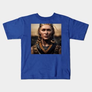 Viking Shield Maiden Kids T-Shirt